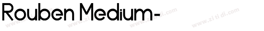 Rouben Medium字体转换